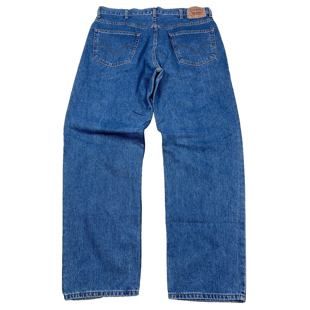 Levis 550 Jeans Men 38x34 Relaxed Fit Straight Leg Med Wash Baggy VTG Y2K